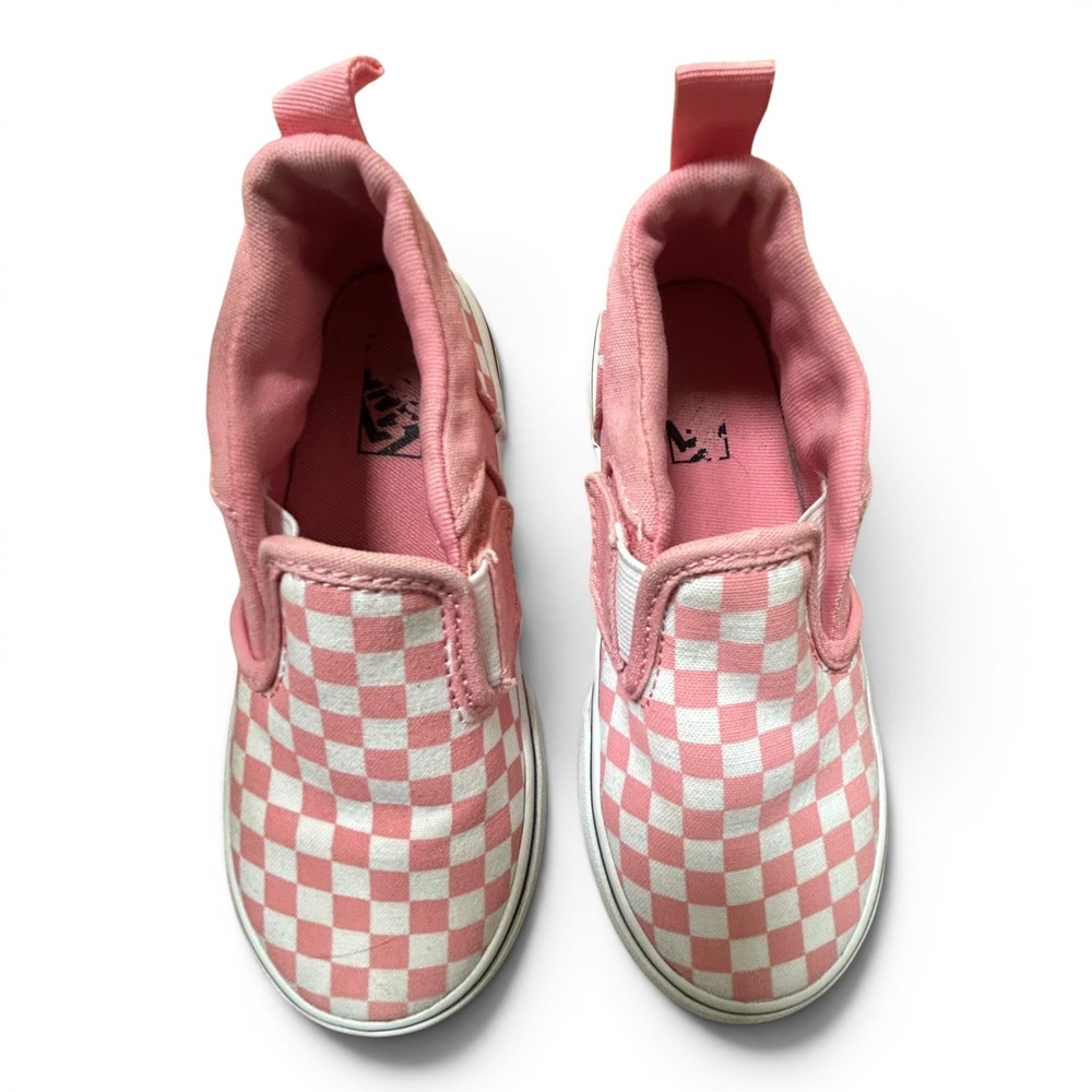 Vans Pink and White Toddler Size 10 - Picture 3 of 6